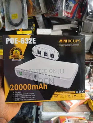 Generic 20000mah Poe -632e Mini DC Ups for Router and CCTV Camera