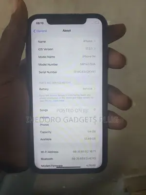 Apple iPhone XR 64 GB Black
