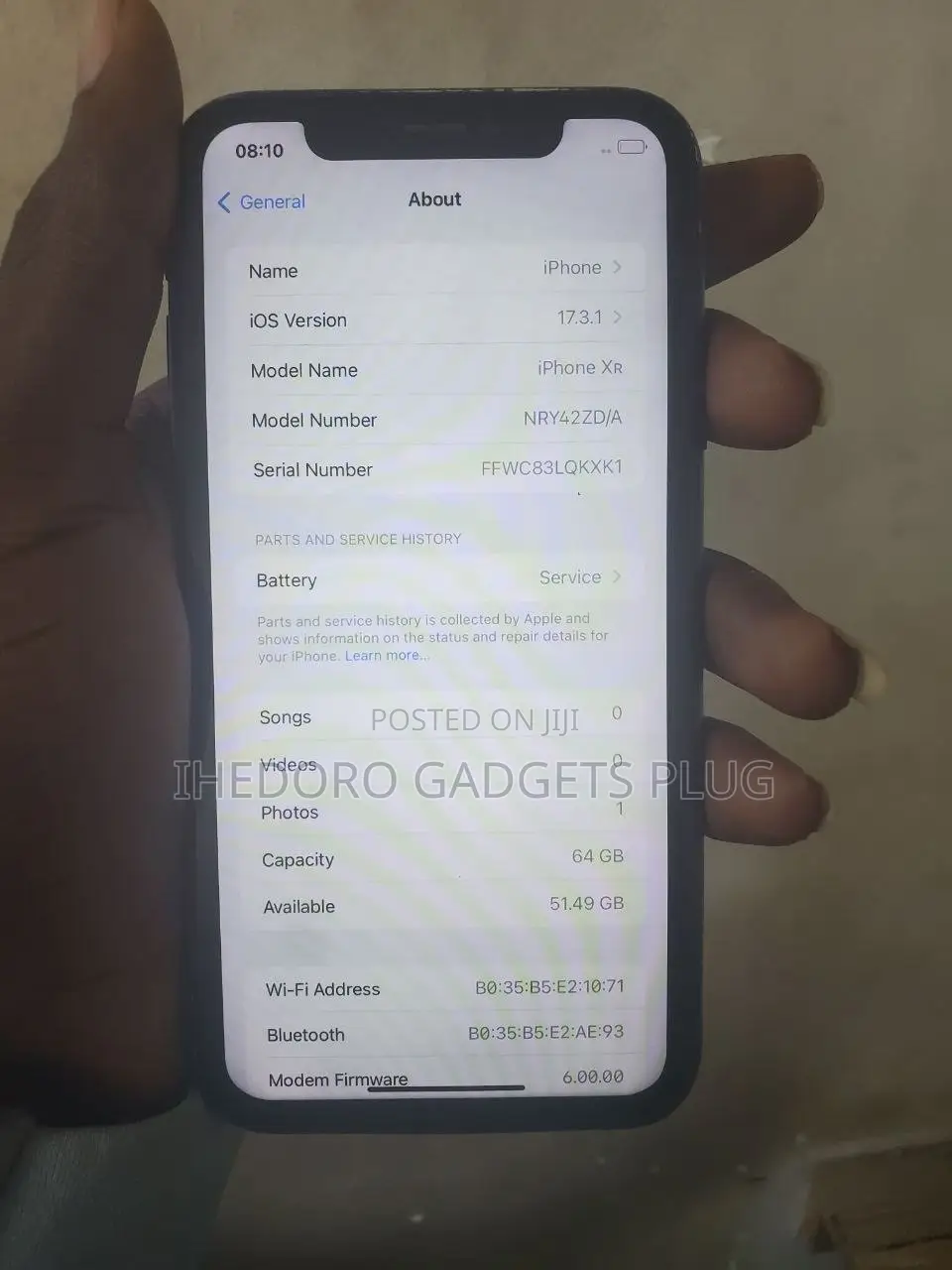 Apple iPhone XR 64 GB Black
