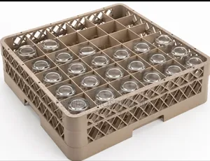Commercial Glass Dishwasher Rack — Heavy-Duty Storage Washing