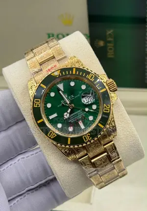Rolex Oyster Perpetual Date / Custom Engraved Gold Daytona-Style