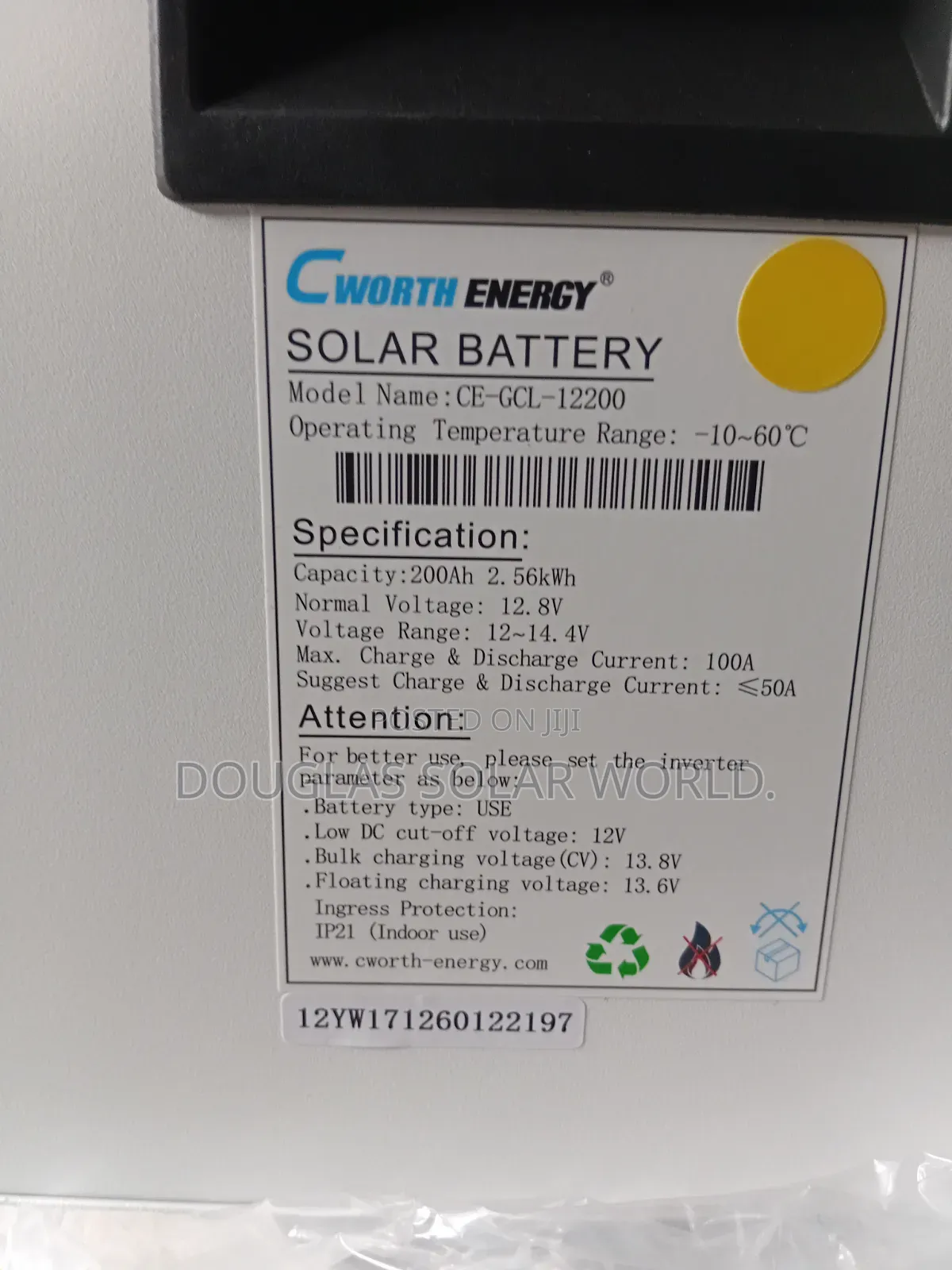 C.worth 2.5kwh 12v Lithium Battery