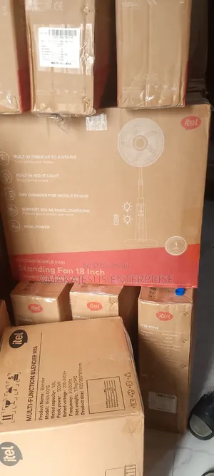 Itel Rechargeable Standing Fan 18 Inch [If18-M001]