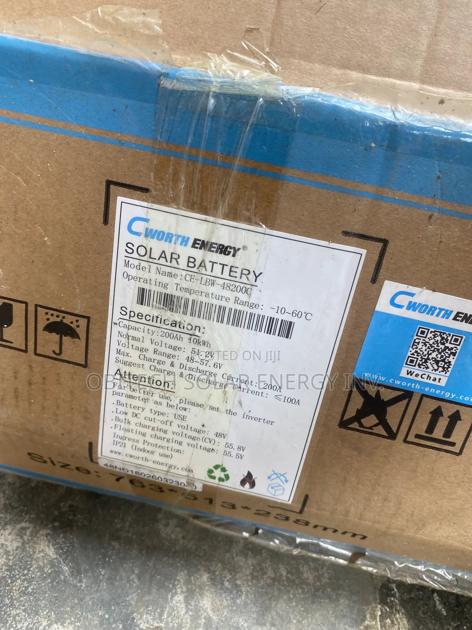 10kWh 200ah Cworth Lithium Battery