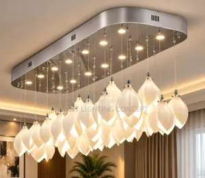 Creative Ceramic Tulip Chandelier Rectangle Shape