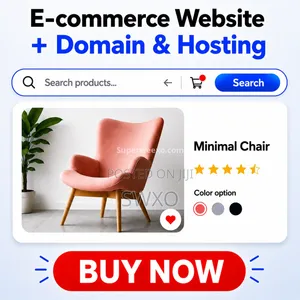Ecommerce Website + Domain Hosting