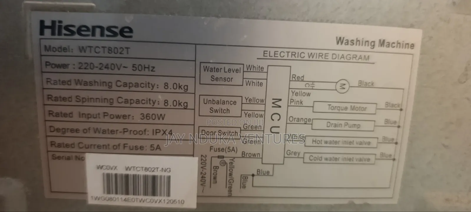 Hisense Automatic Washing Machine