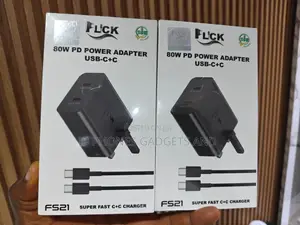 80W Super Fast Charger - Dual USB-C + Type C Cable