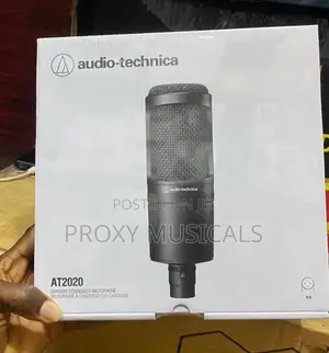 AT2020 Audio Technica Studio Cardioid Condenser Microphone