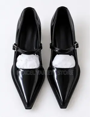 Elegant Ladies Pointed-Toe Mary Jane Block Heels