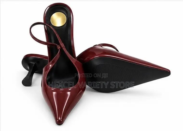 Elegant Ladies Pointed-Toe Slingback Heels