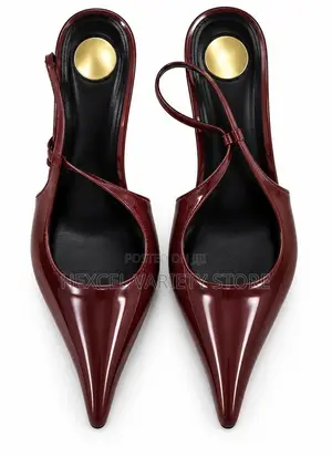 Elegant Ladies Pointed-Toe Slingback Heels