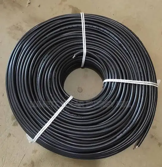 4mm 2Core PV Solar DC Cable 100 Metre Roll Black