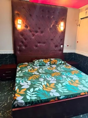 A Luxury 4x6 Bedframe With Two Side Drawers Ready for Immediate Pickup