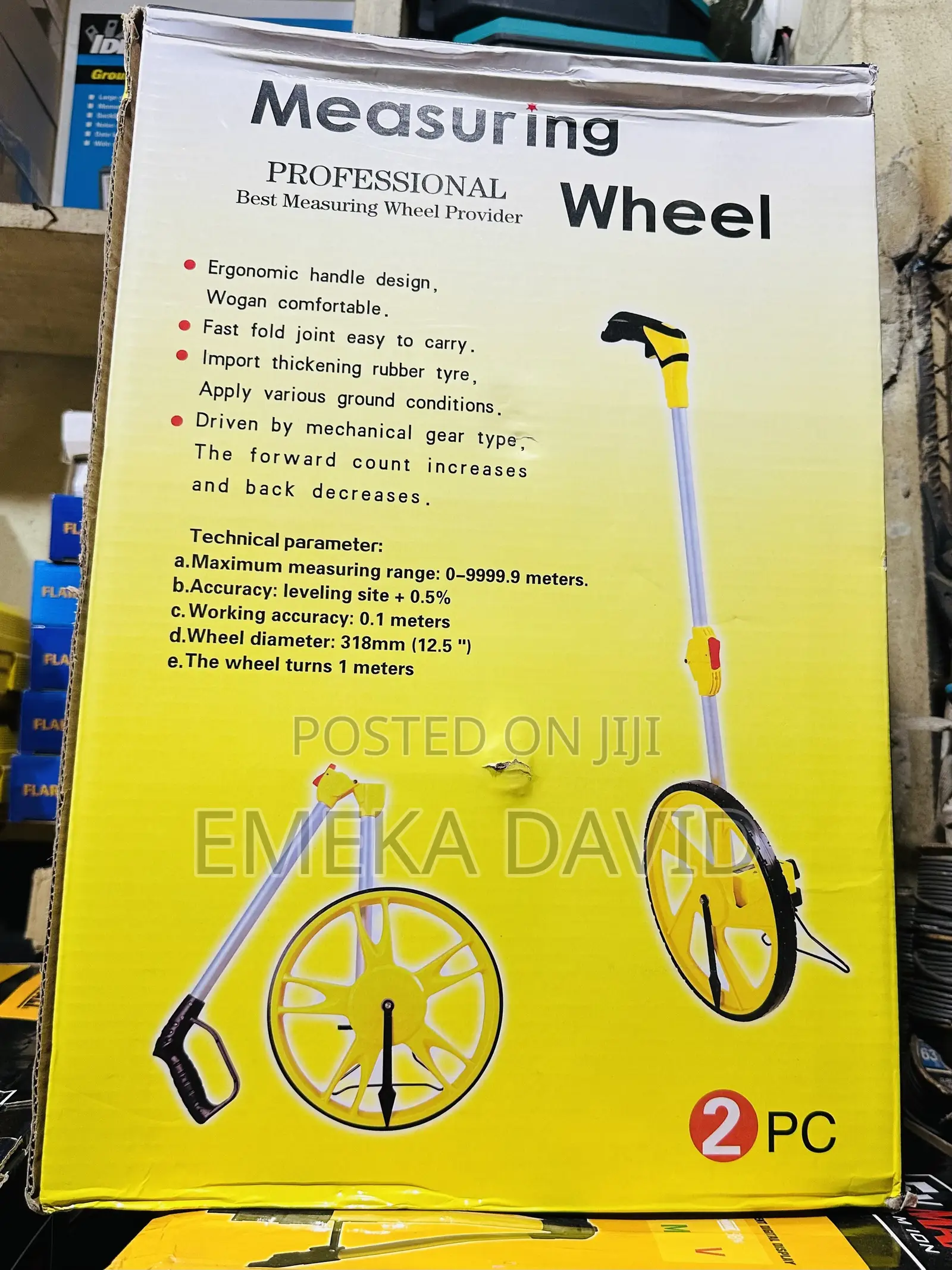 Distance Measuring -Wheel Analog Folding Roller