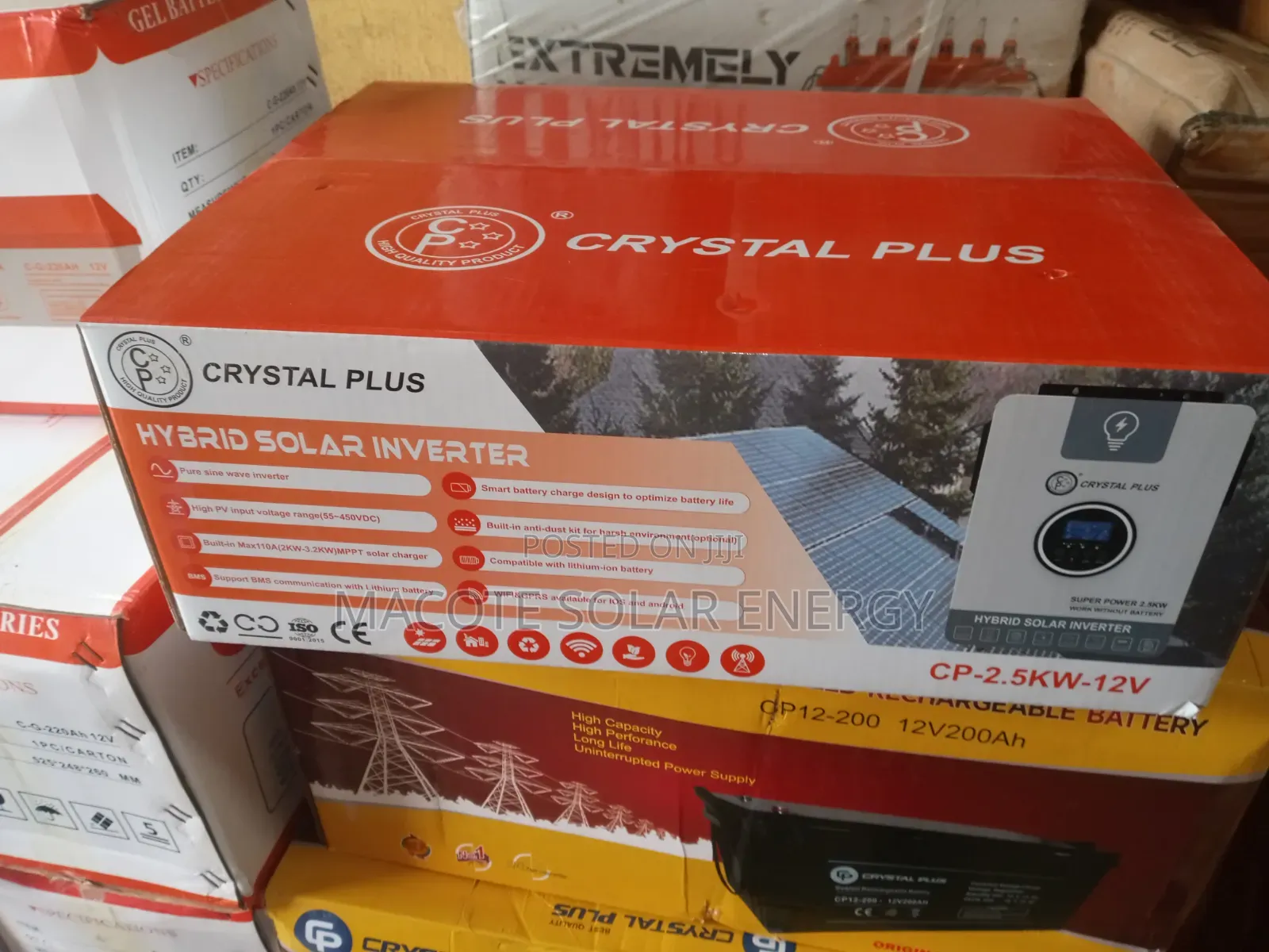 2.5kva 12v Hybrid Inverter Crystal Plus