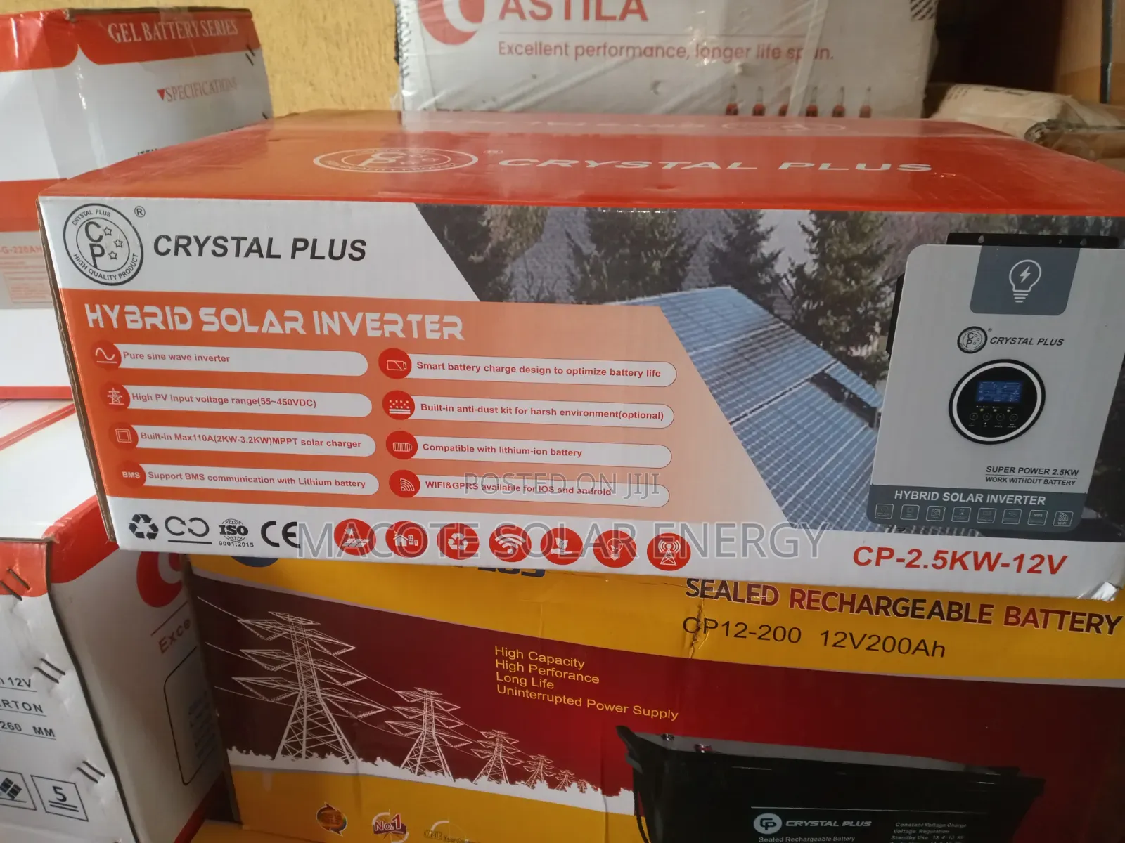 2.5kva 12v Hybrid Inverter Crystal Plus
