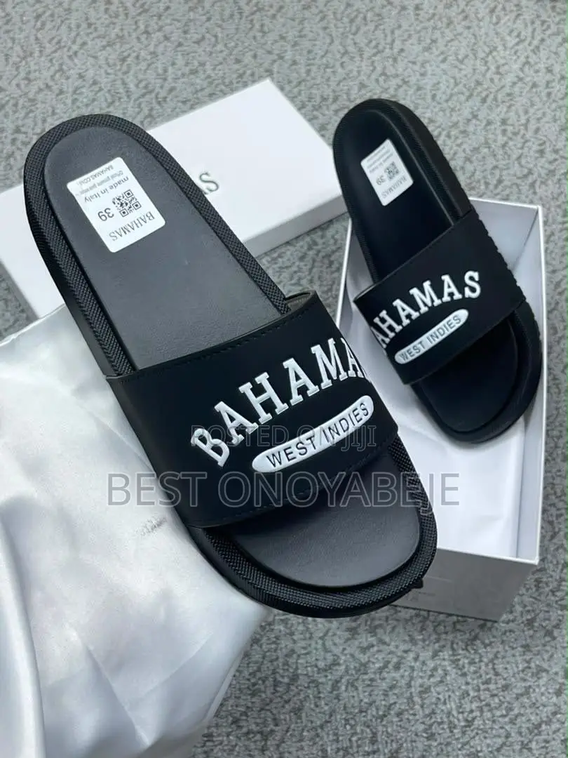 Men’s Black Casual Slides