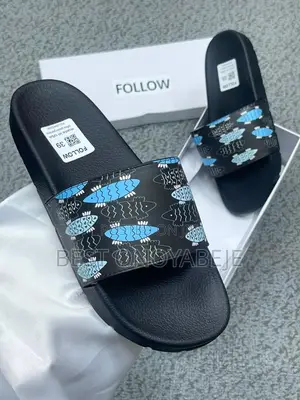 Men’s Black Casual Slides