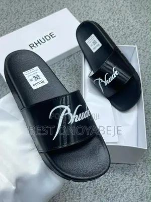 Men’s Black Casual Slides