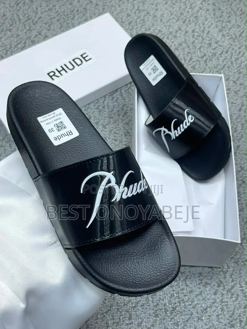 Men’s Black Casual Slides