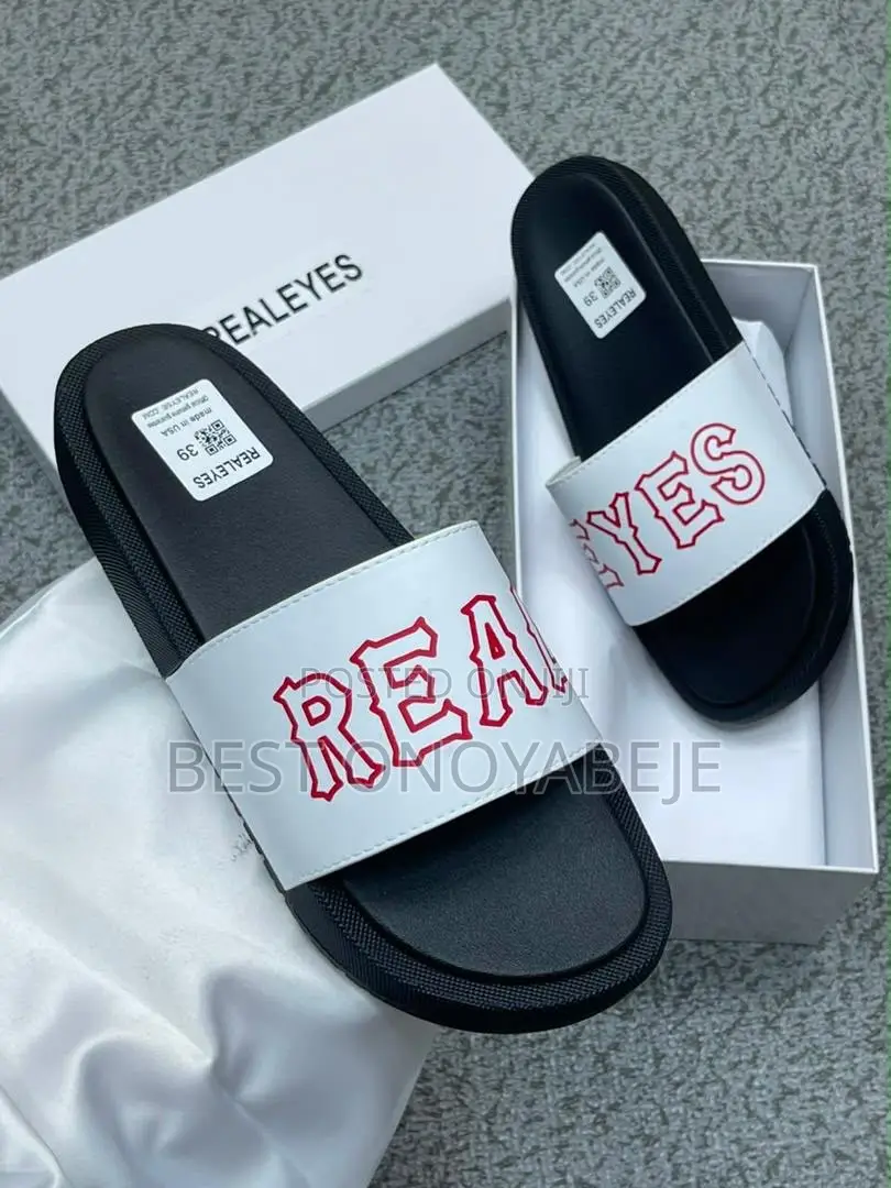 Men’s Black Casual Slides
