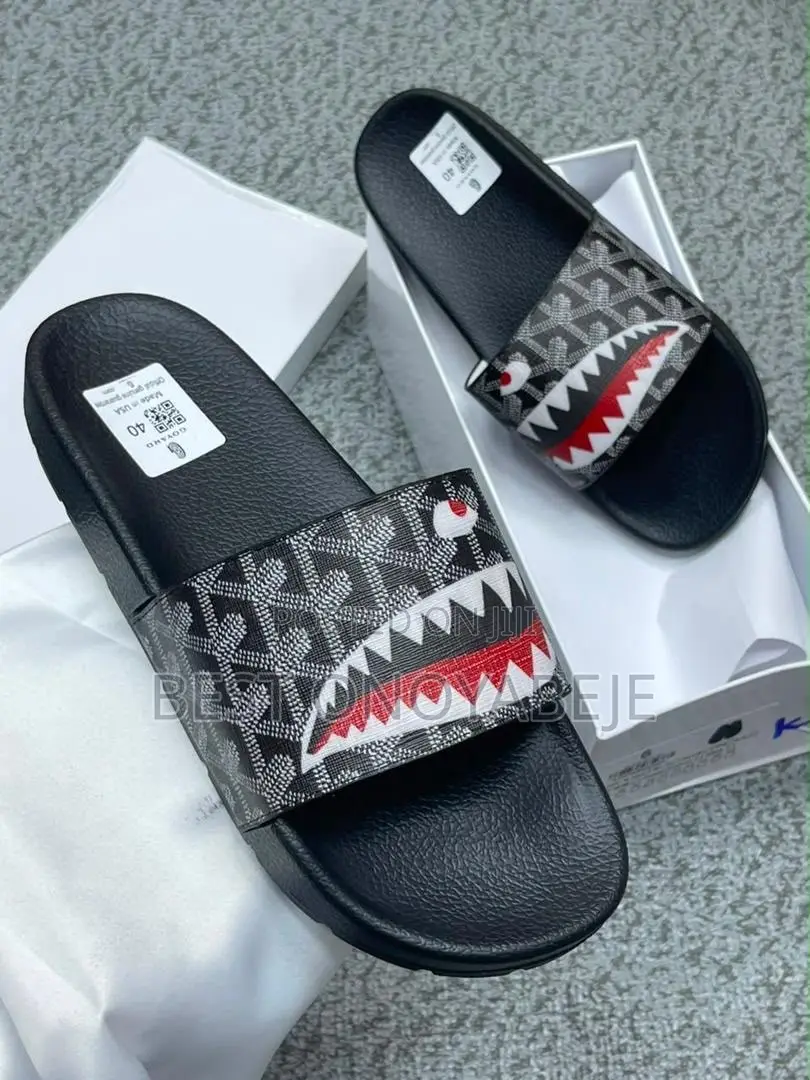 Men’s Black Casual Slides