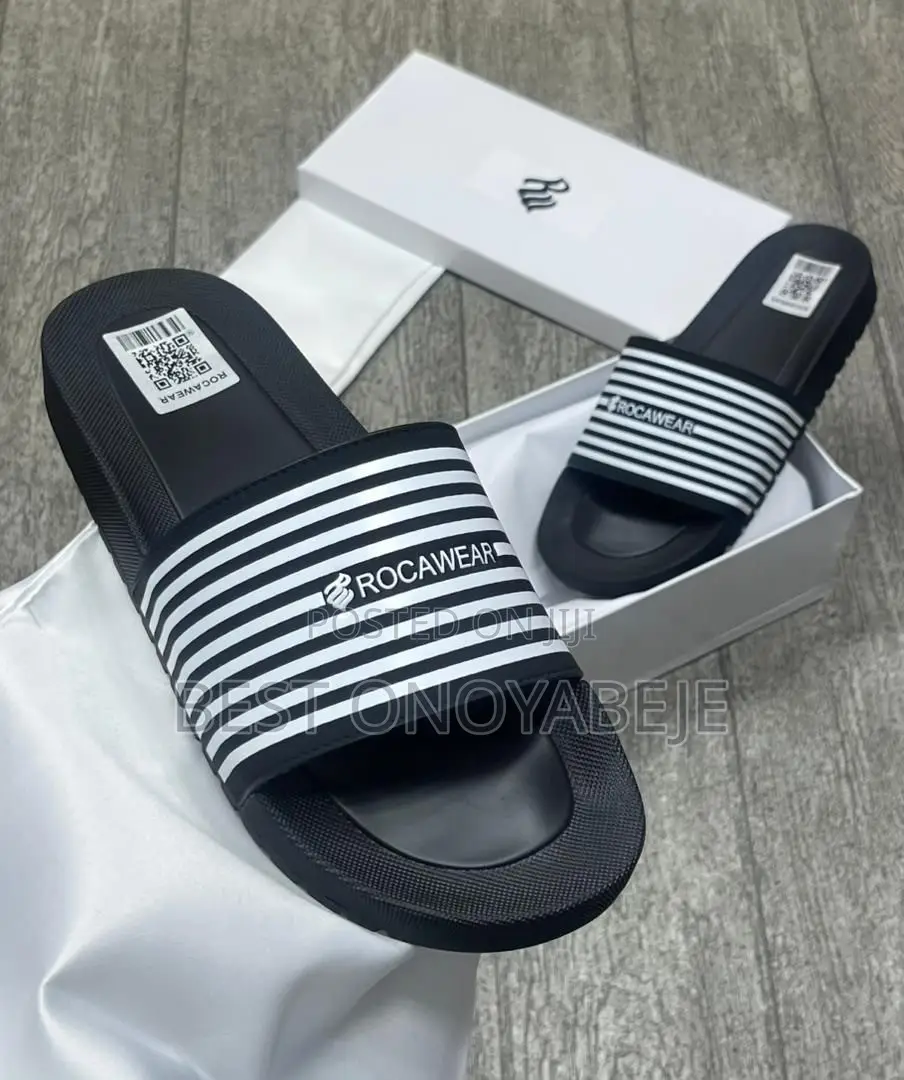 Men’s Black Casual Slides