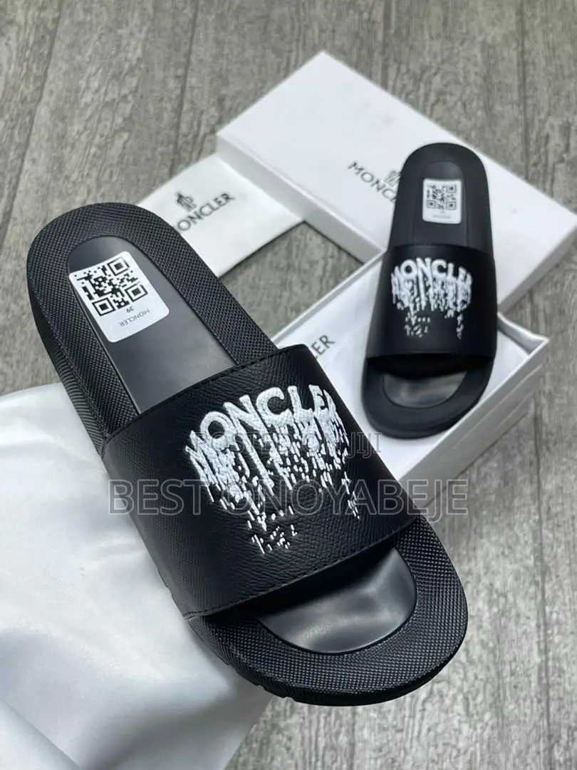 Men’s Black Casual Slides