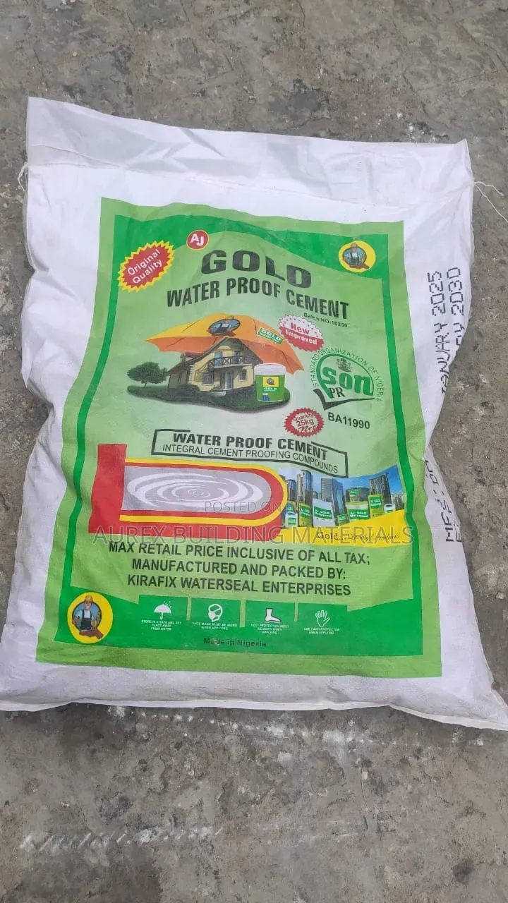 Gold Waterproof Cement 25kg