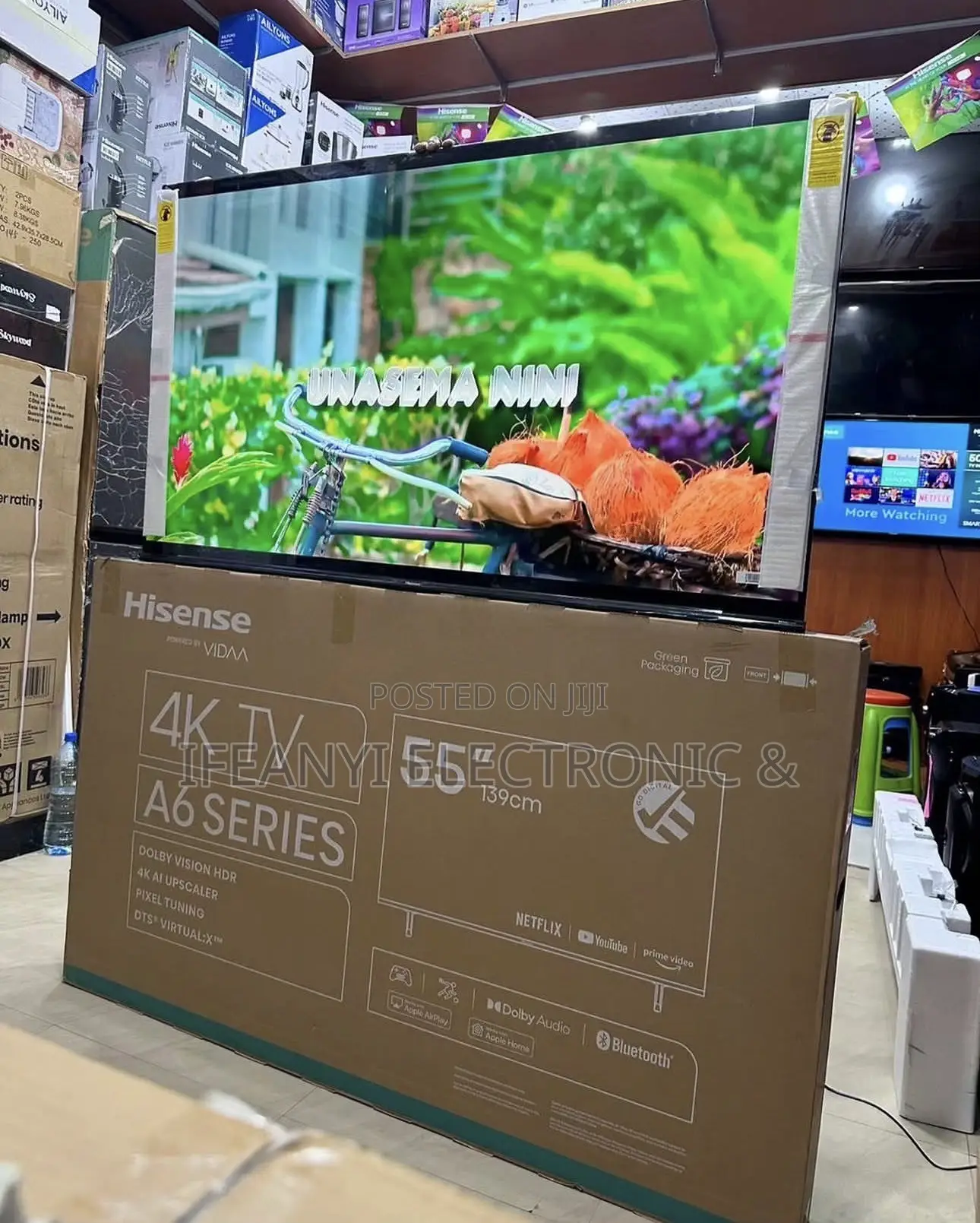 Hisense TV 55 Inch A6q Uhd Smart Original