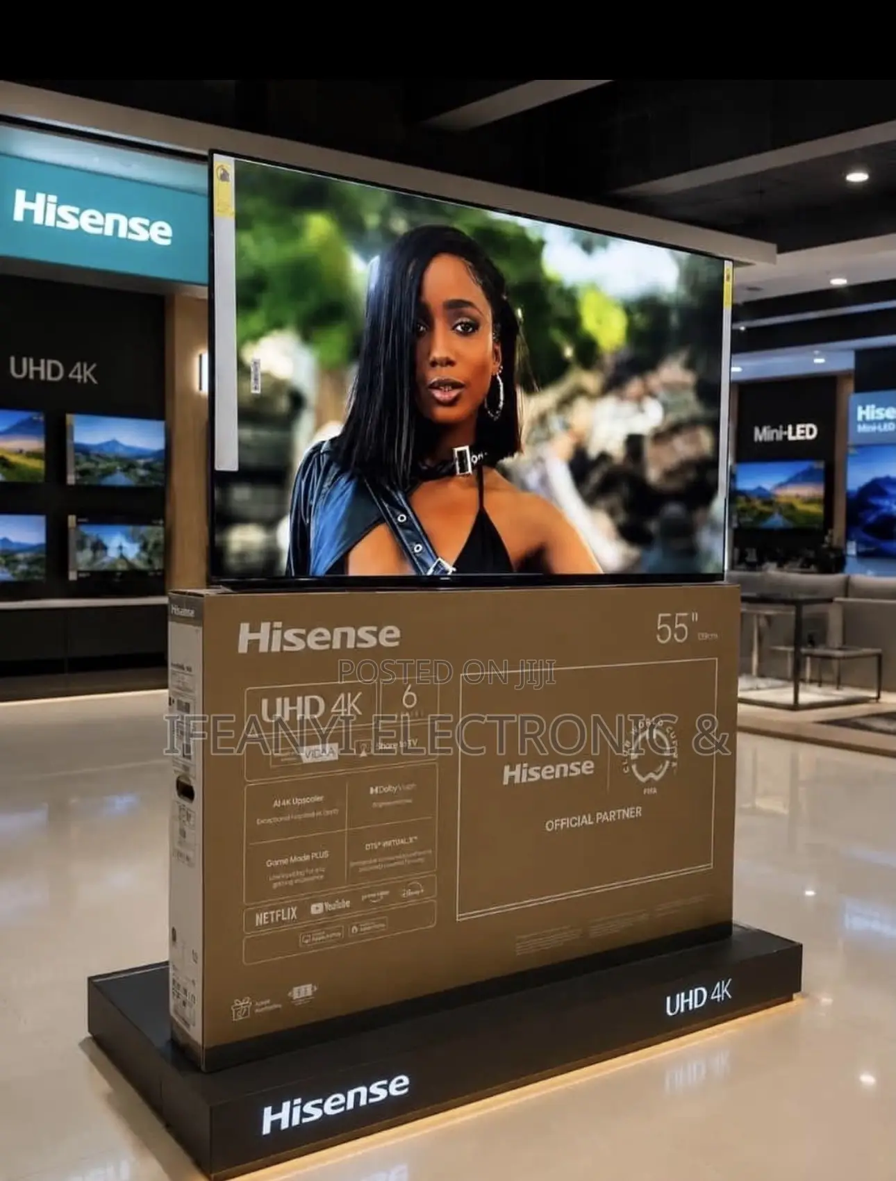 Hisense TV 55 Inch A6q Uhd Smart Original