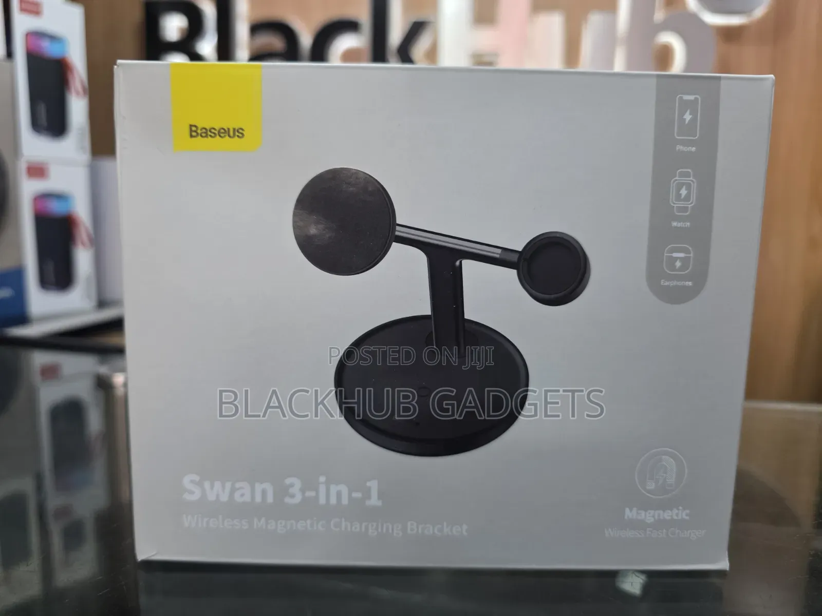 Baseus Swan 3 in 1 Wireless Magnetic Charging Bracket