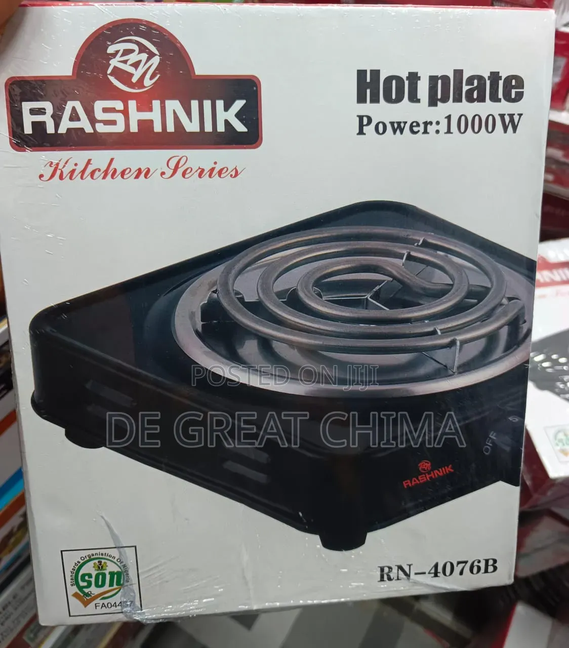 Rashnik Hot Plate With Ring Single Face