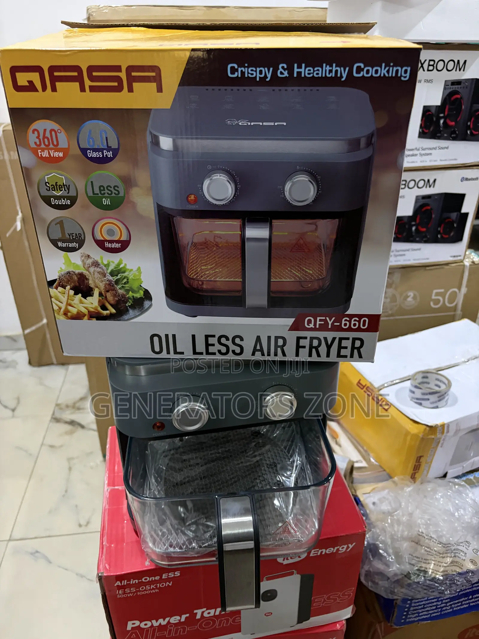 Qasa 6L Visible Cooking Air Fryer
