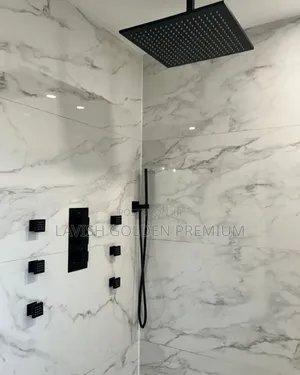 Ideal Conduit Black Shower Set With Nozzle