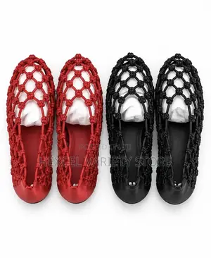 Ladies Stylish Woven Cage Ballet Flats