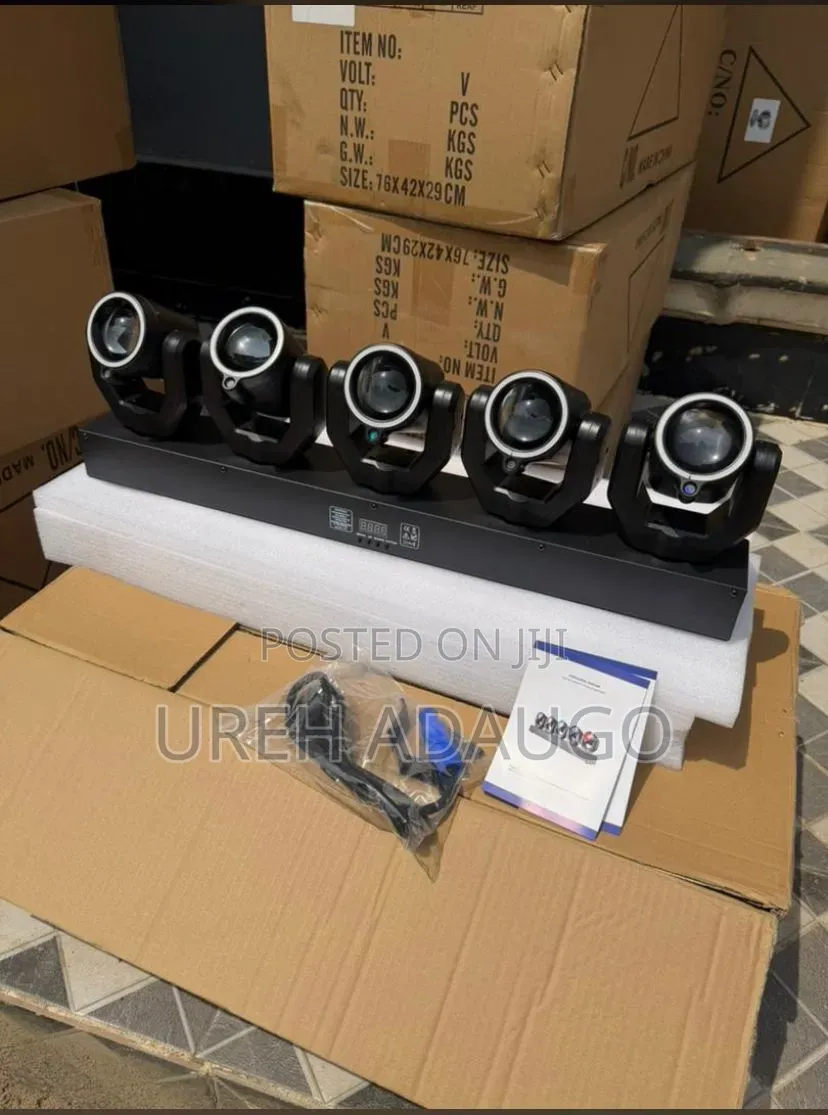 5 Moving Heads With Lesser