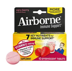 Airborne Immune Support Effervescent Tablets – Very Berry, 10ct