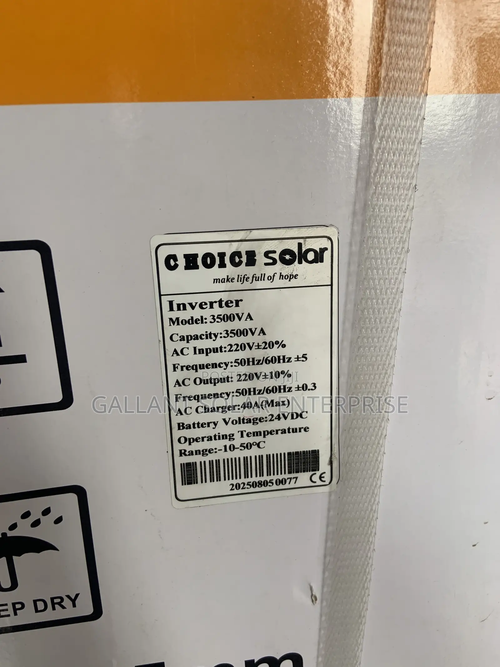 Choice Solar Inverter 3.5kva 24v