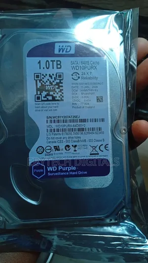 1 Terabyte Hard Drive Western Digital