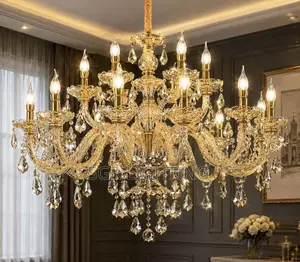 Crystal Chandelier Luxury Living Room Light LED