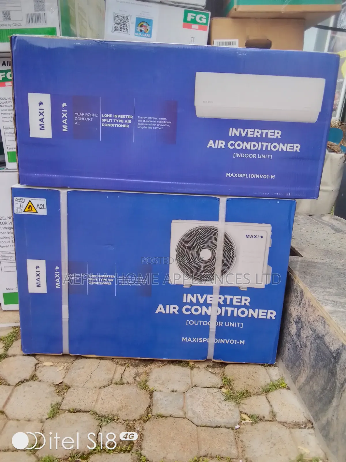 Maxi Inverter Air Conditioner 1HP White Colour