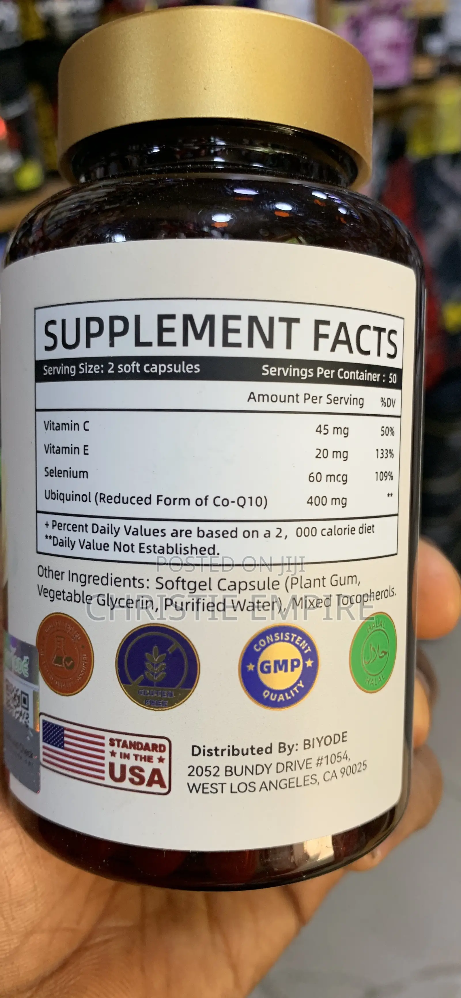 BIYODE Ubiquinol CoQ10 400mg