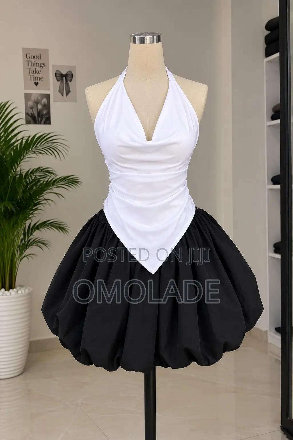 Draped Halter Neck 2 Piece