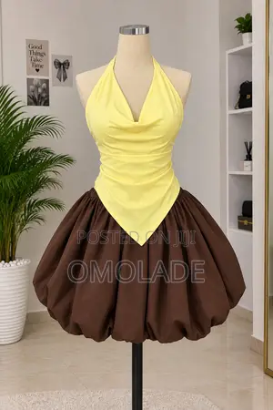 Draped Halter Neck 2 Piece