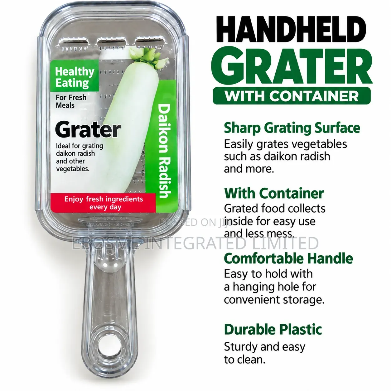 Handheld Vegetable Grater With Container