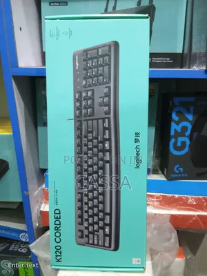 Logitech K120 Corded Wired Keyboard.