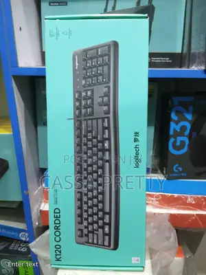Logitech K120 Corded Wired Keyboard.