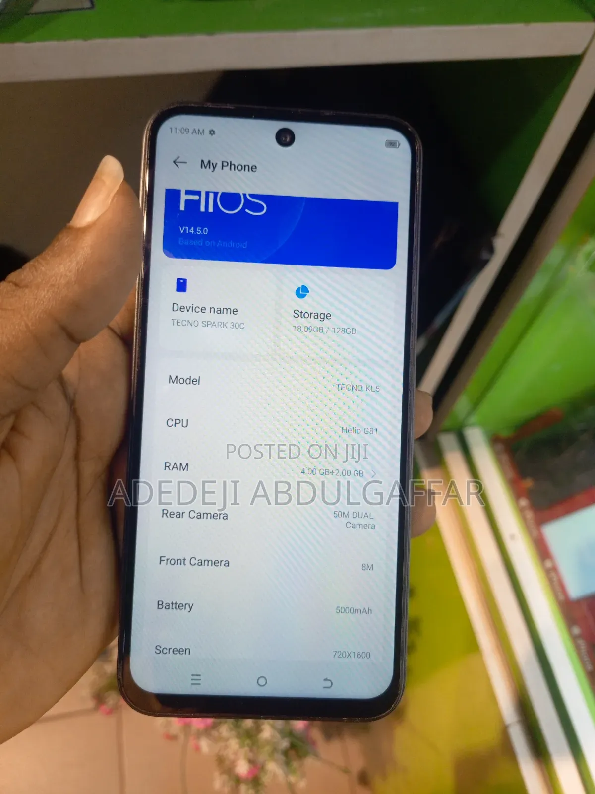 Tecno Spark 30C 128 GB Black